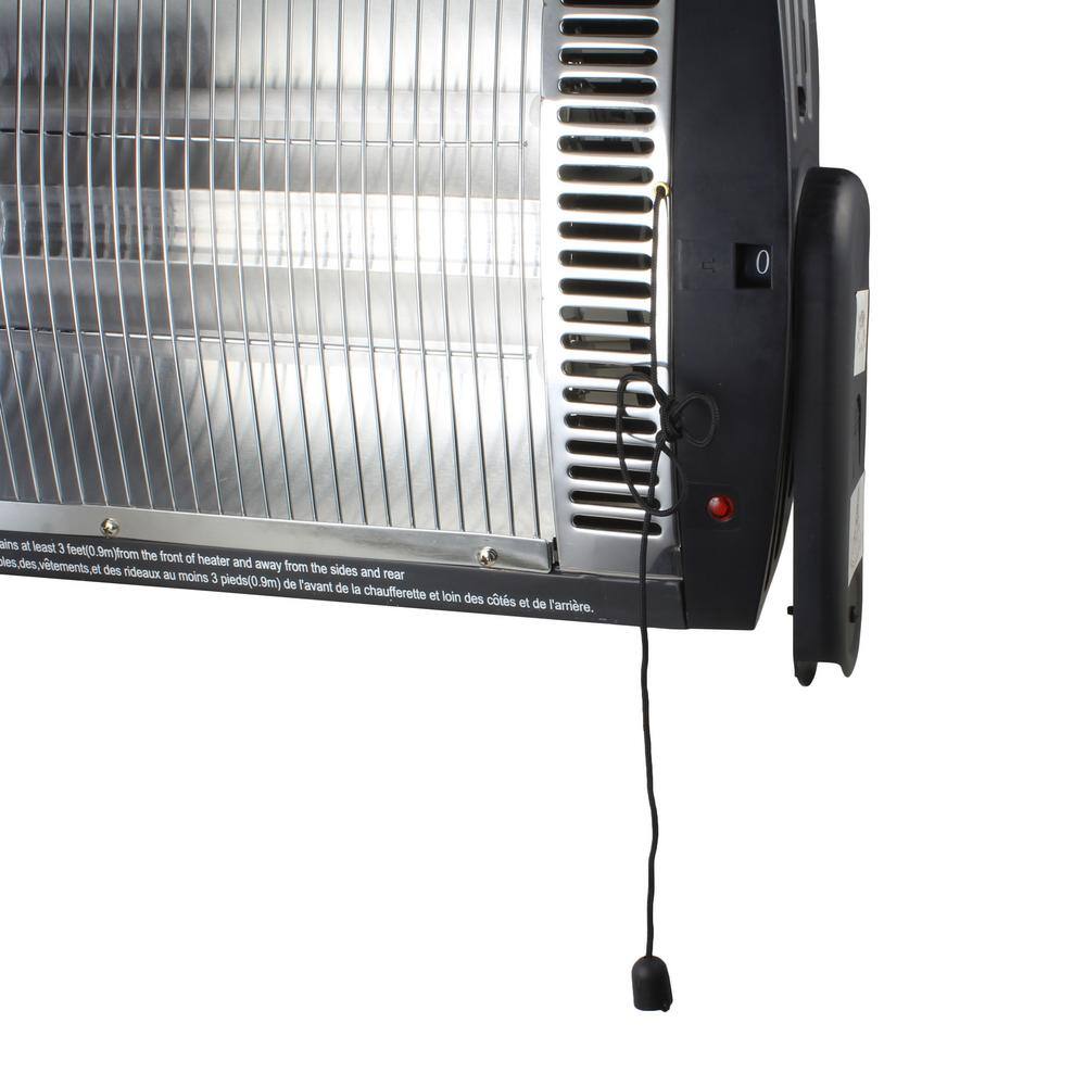 Comfort Zone 1500-Watt Electric Infrared Ceiling Mount Quartz Portable Heater CZQTV5M