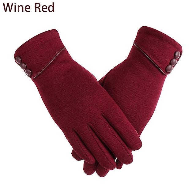 Winter Warm Gloves Women Touch Screen Fleece Lined Thermal Mittens Outdoor Driving Ski Windproof Gloves Thick/thin