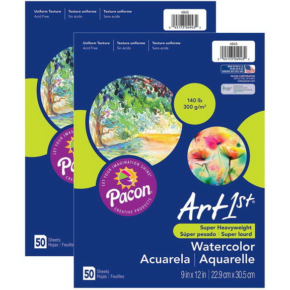 UCreate PAC4943 2 Art1St Watercolor Paper 140  Lb ...