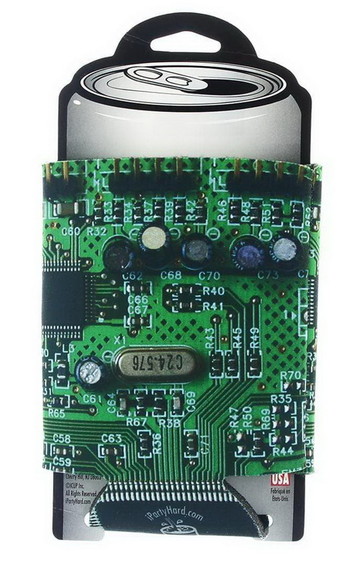 ICUP  Inc. Designer Can Cooler: Circuit Board Patt...