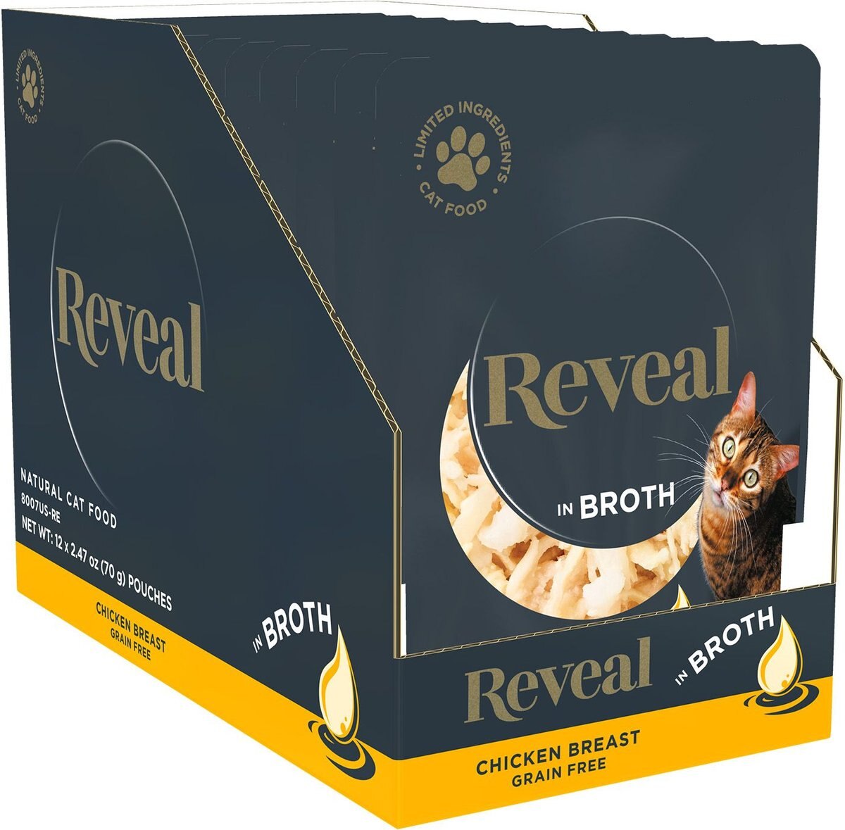 Reveal Natural Grain-Free Chicken Breast in Broth Flavored Wet Cat Food