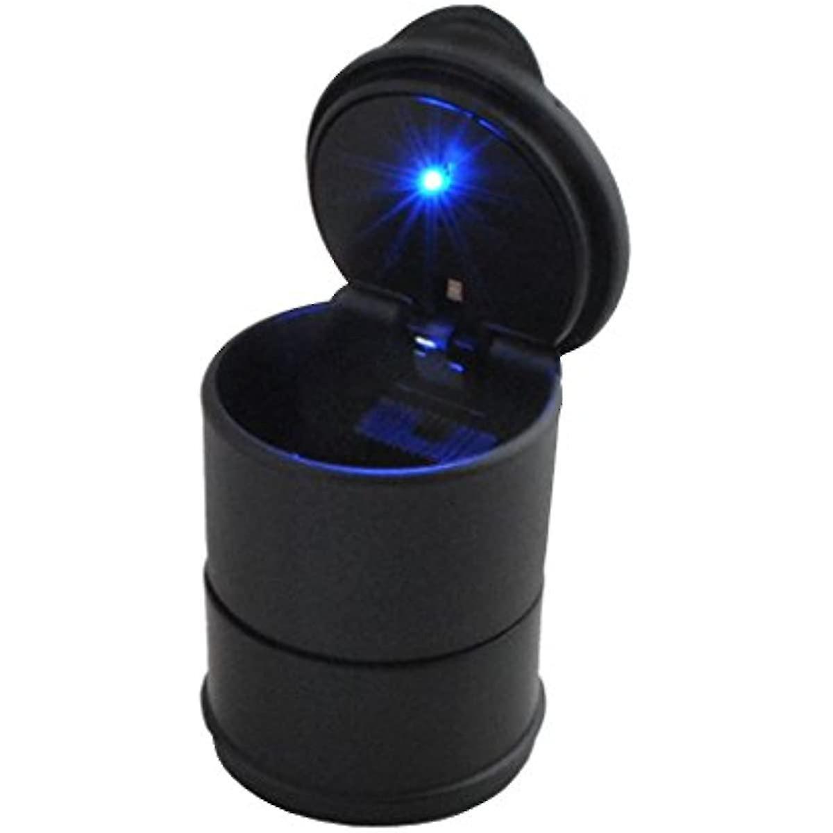 Car Ashtray Black Ashtray Led Blue Carvehicle Lighting