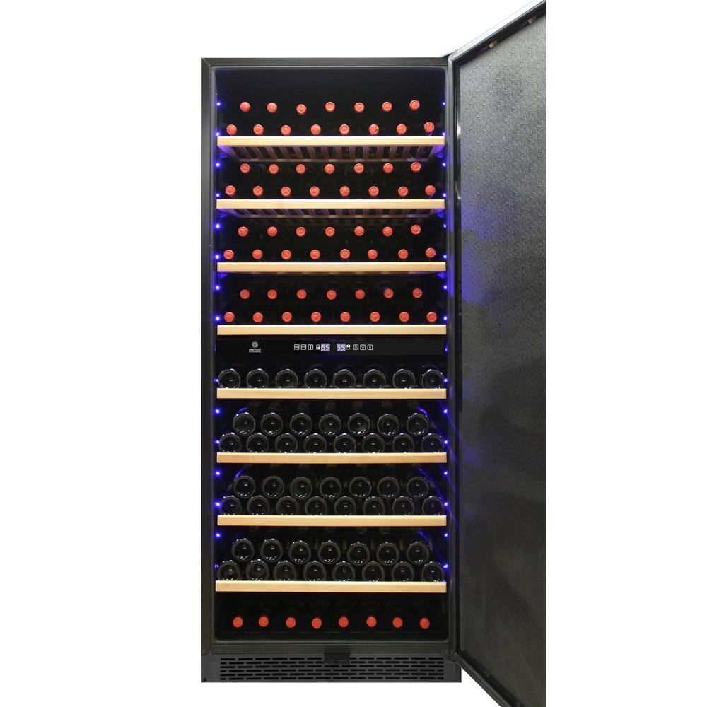 29.6 in. W Garage 300 Wine Bottle Dual-Zone Wine Cooler EL-300GFEB