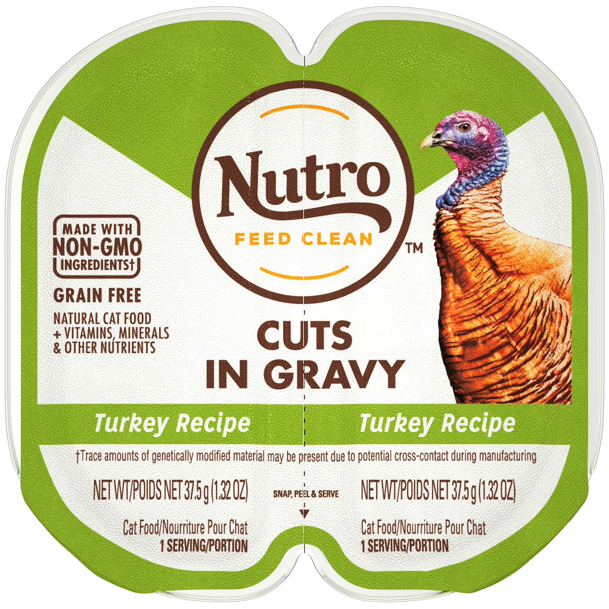 Nutro Perfect Portions Cuts in Gravy Real Turkey Wet Cat Food， 2.64 oz.， Case of 24