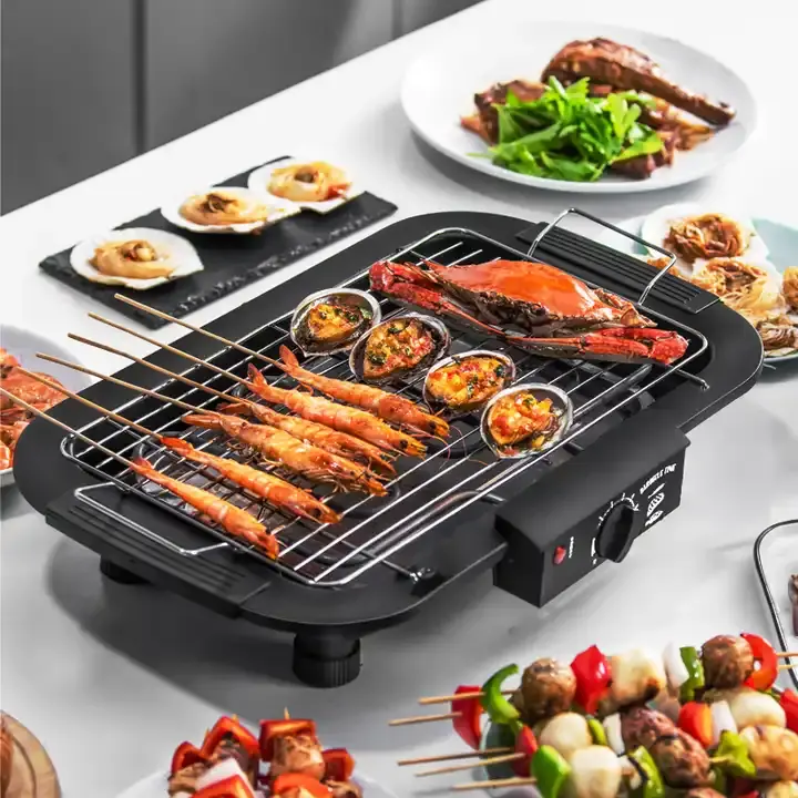 Smokeless Babecue Griddle Indoor Electric Griddle Pan electric BBQ Grill with 5 Thermostat Modes new electric grill machine