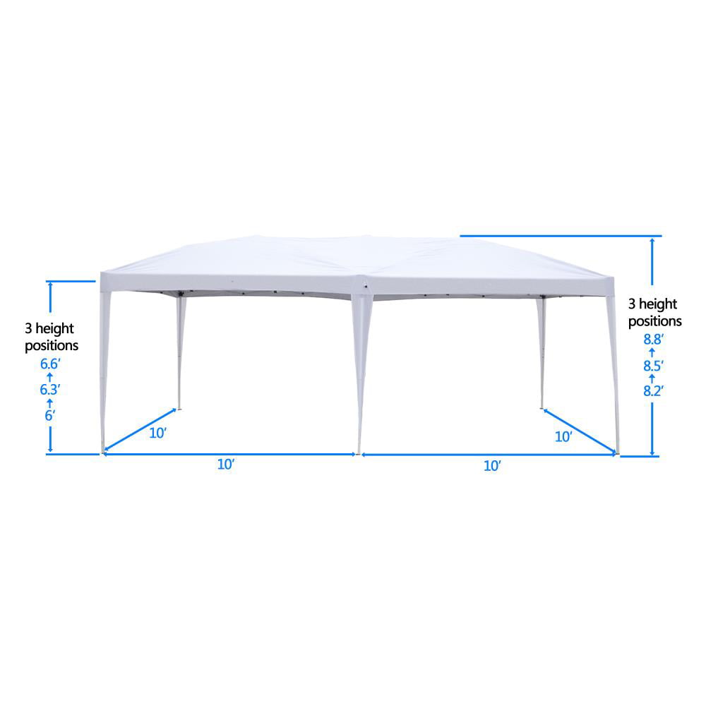 Ktaxon 10'x20' Pop up Outdoor Canopy Wedding Party Tent White