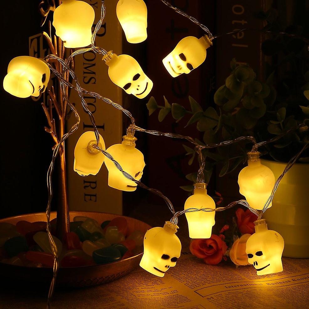 2.2m Horror Skeleton Lamps 10 Leds Halloween String Lights Decoration Lamps