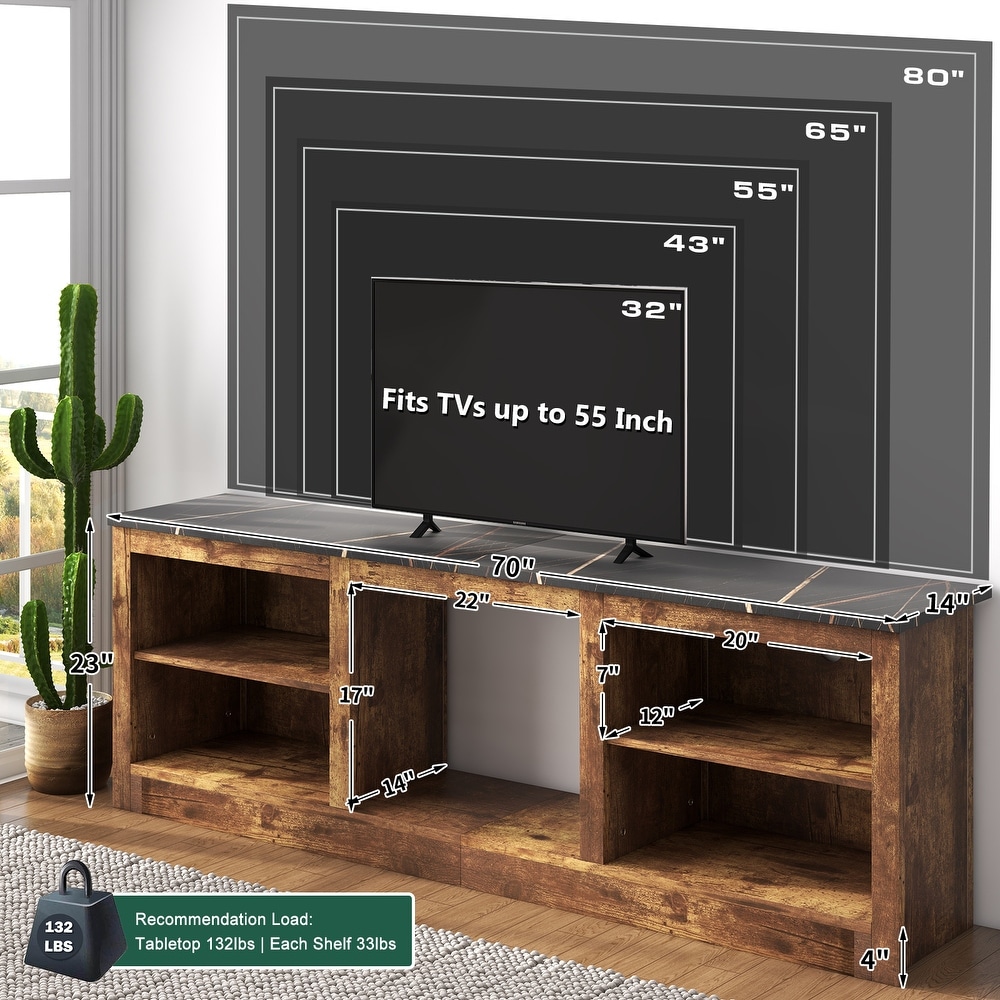 70 Inch TV Stand for 55 80 Inch TVs