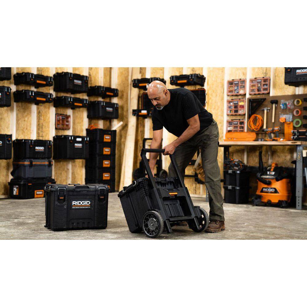 RIDGID 2.0 Pro Gear System 25 in. All Terrain Rolling Tool Cart 254065