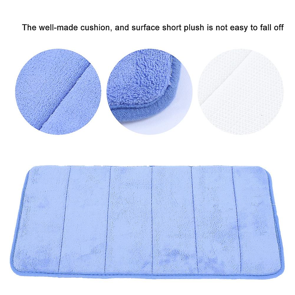 Water Absorbing Quick Drying Anti Slip Reelable Floor Cushion Pad Household(dark Blue)