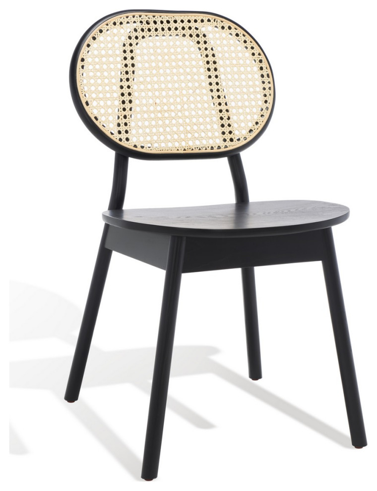 Safavieh Couture Kristianna Rattan Back Dining Chair   Midcentury   Dining Chairs   by Safavieh  Houzz