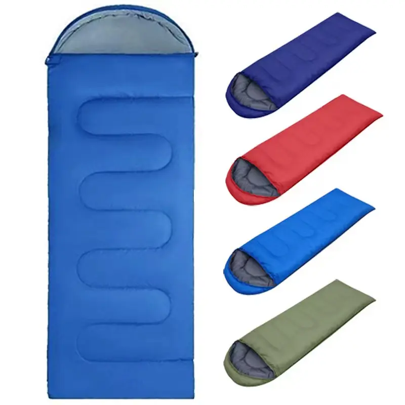 trek travel emergency hiking high quality custom outdoor 2 season lightweight thickened envelope sleeping bag