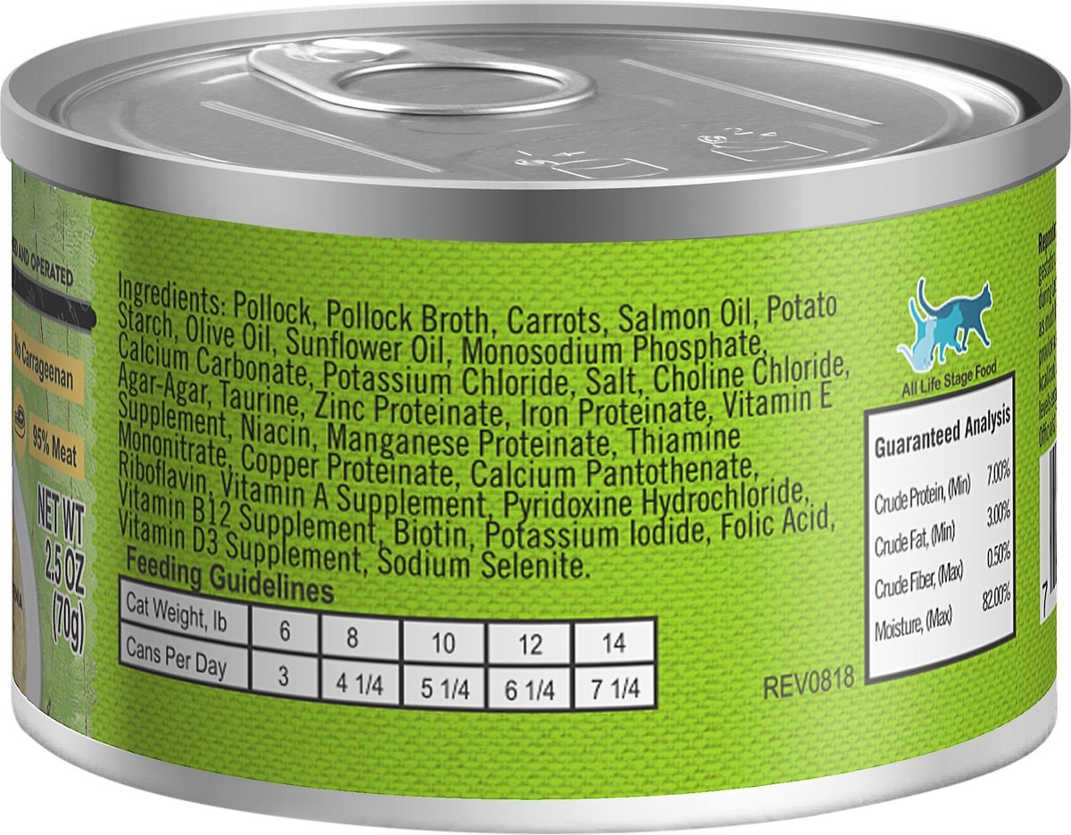 Lotus Just Juicy Pollock Stew Grain-Free Canned Cat Food