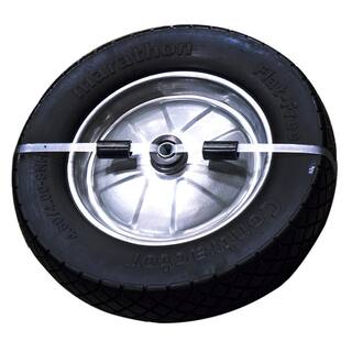 Marathon 15.5 in. Flat-Free Contractor Wheelbarrow Wheel 00245