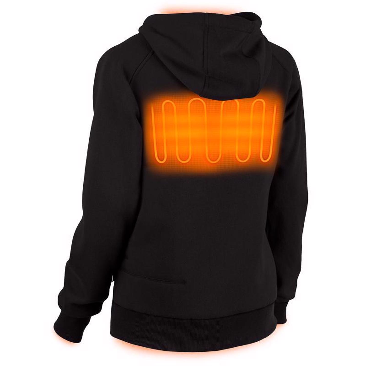 MW M12 L Long Sleeve Women\u0027s Heated Hoodie Kit Black