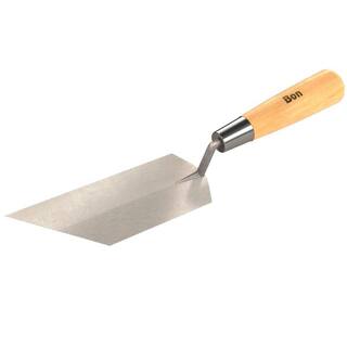 Bon Tool 6 in. x 2 in. 45 Left Angle Margin Trowel - Wood Handle 21-160