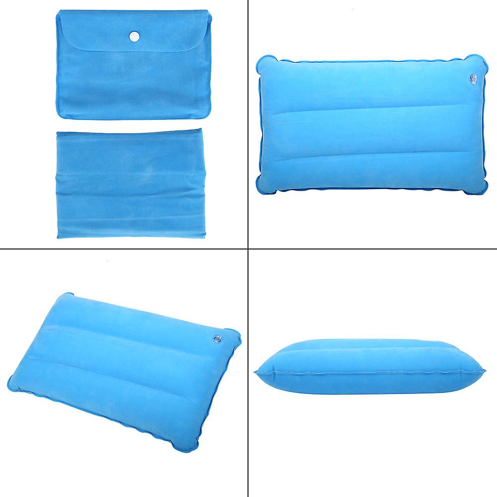 Outdoor Portable Folding Casual Inflatable Pillow For Camping Climbing Hiking (sky Blue)