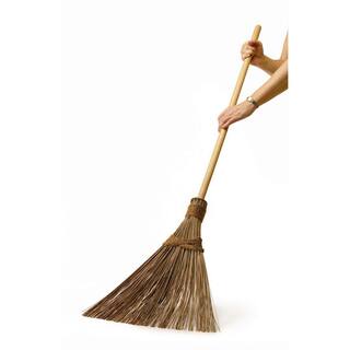 18 in. Multi-Surface Sturdy Outdoor Coconut Bristle Upright Garden Broom BR904