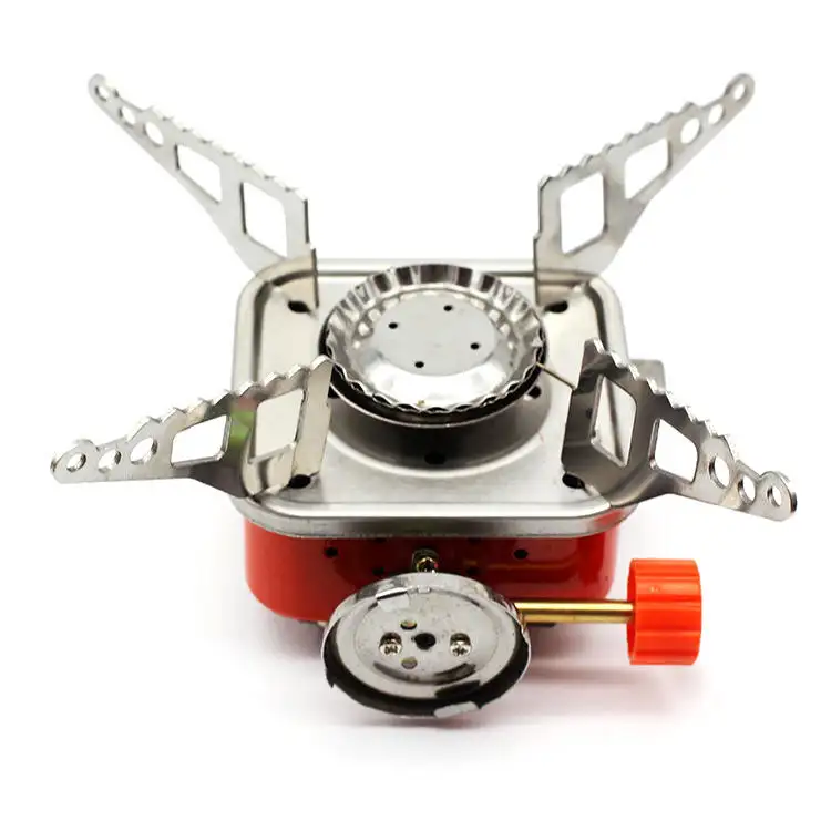 Cheap Camping Mini Stoves Backpack folding Gas Hiking Cooker Metal Butane Stove Burner