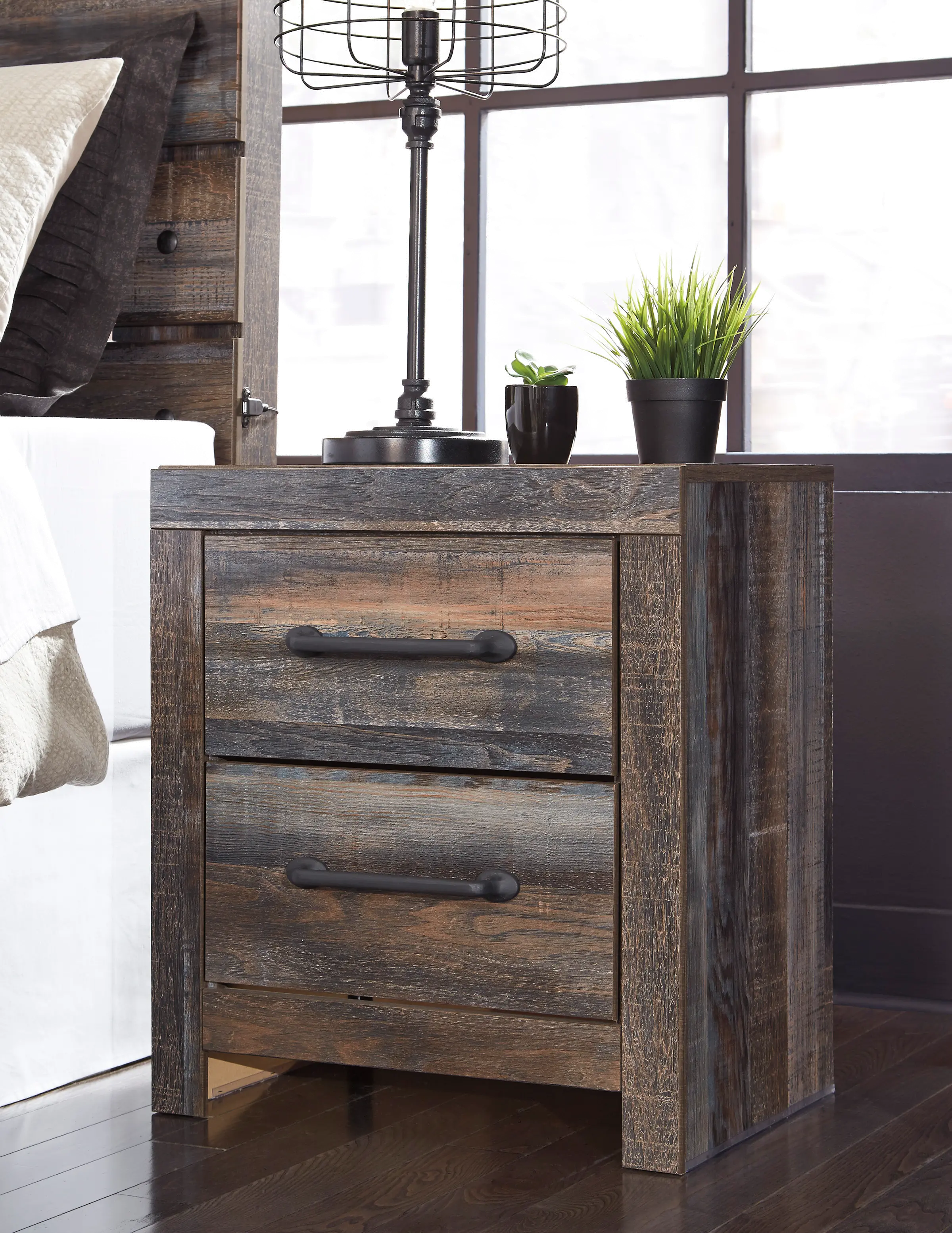 Sunset Park Rustic Brown Nightstand