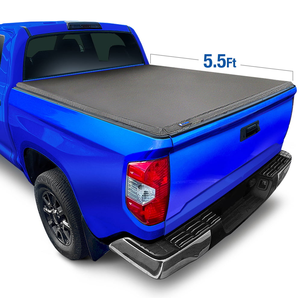 Tyger Auto T3 Soft Tri-fold Truck Bed Tonneau Cover Compatible with 2022-2023 Toyota Tundra | 5.5' Bed | TG-BC3T1062 | Vinyl