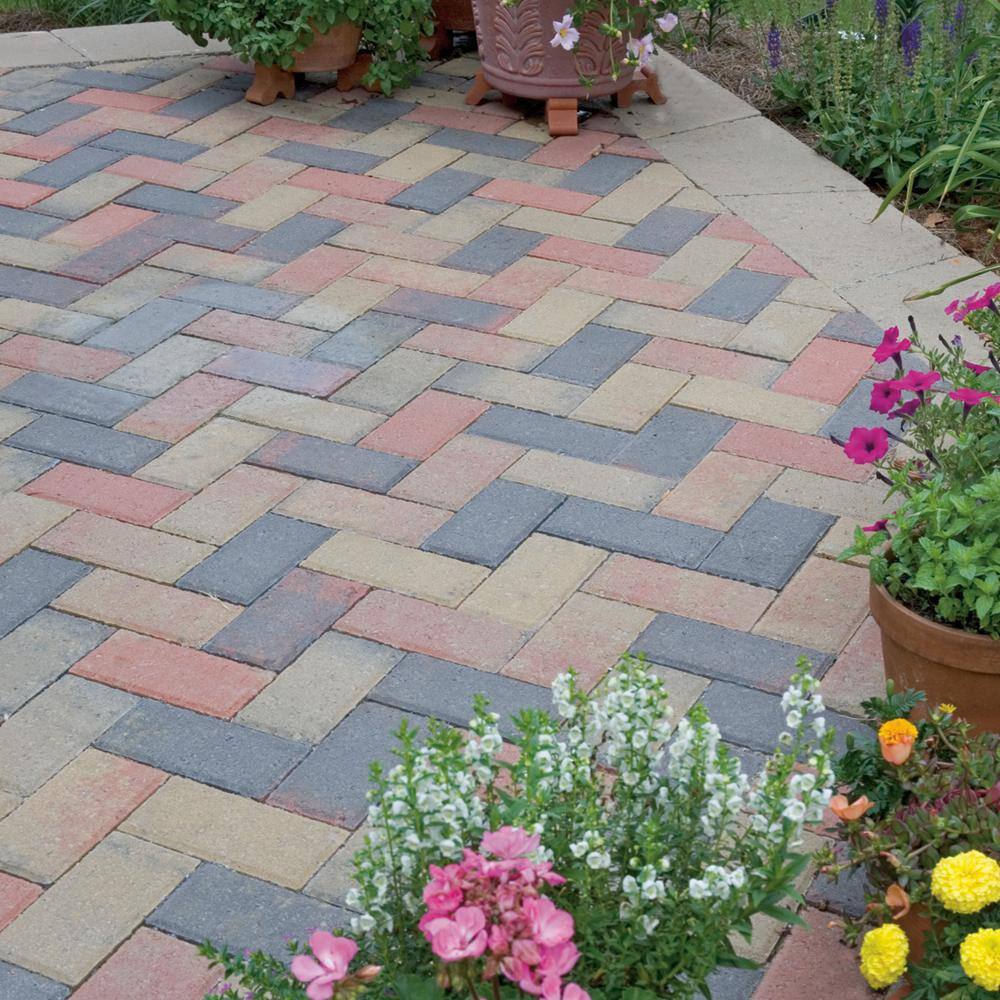 Pavestone Holland 7.87 in. L x 3.94 in. W x 2.36 in. H 60 mm Old Town Blend Concrete Paver (480 Pieces103 Sq FtPallet) 21799