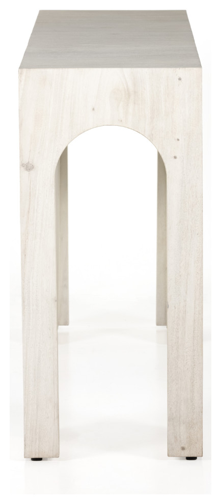 Fausto Console Table Bleached Guanacaste   Modern   Console Tables   by The Khazana Home Austin Furniture Store  Houzz