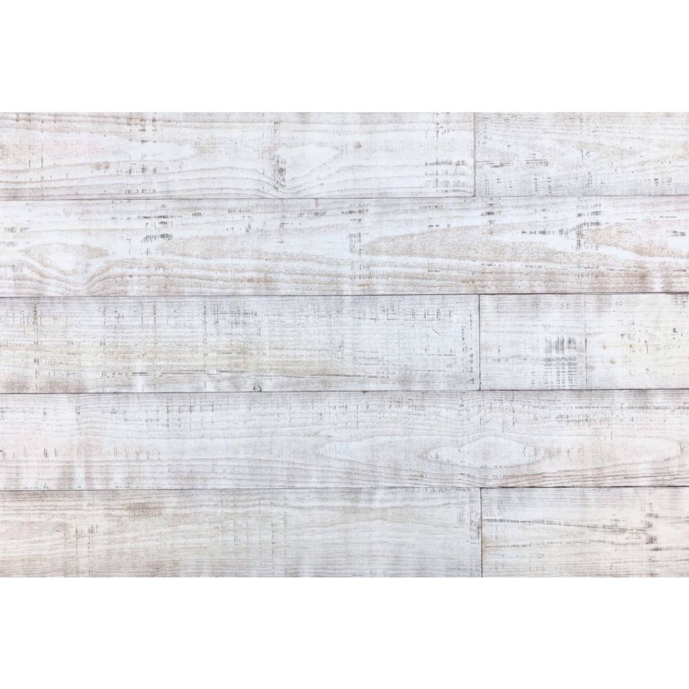 Thermo-treated 14 in. x 5 in. x 4 ft. White Holey Wood Wall Planks 10 Sq. Ft. Per Pack RichM801WRug15