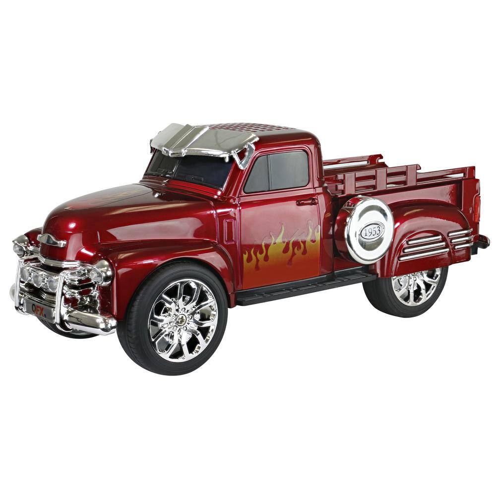 QFX Retro Chevy Truck Portable Bluetooth Speaker (Red) BT-1953-RED