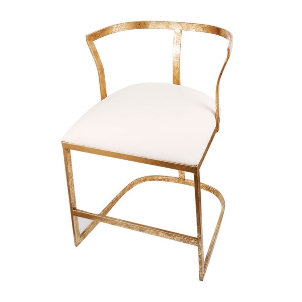 AandB Home Cavendish Gold and White Chair