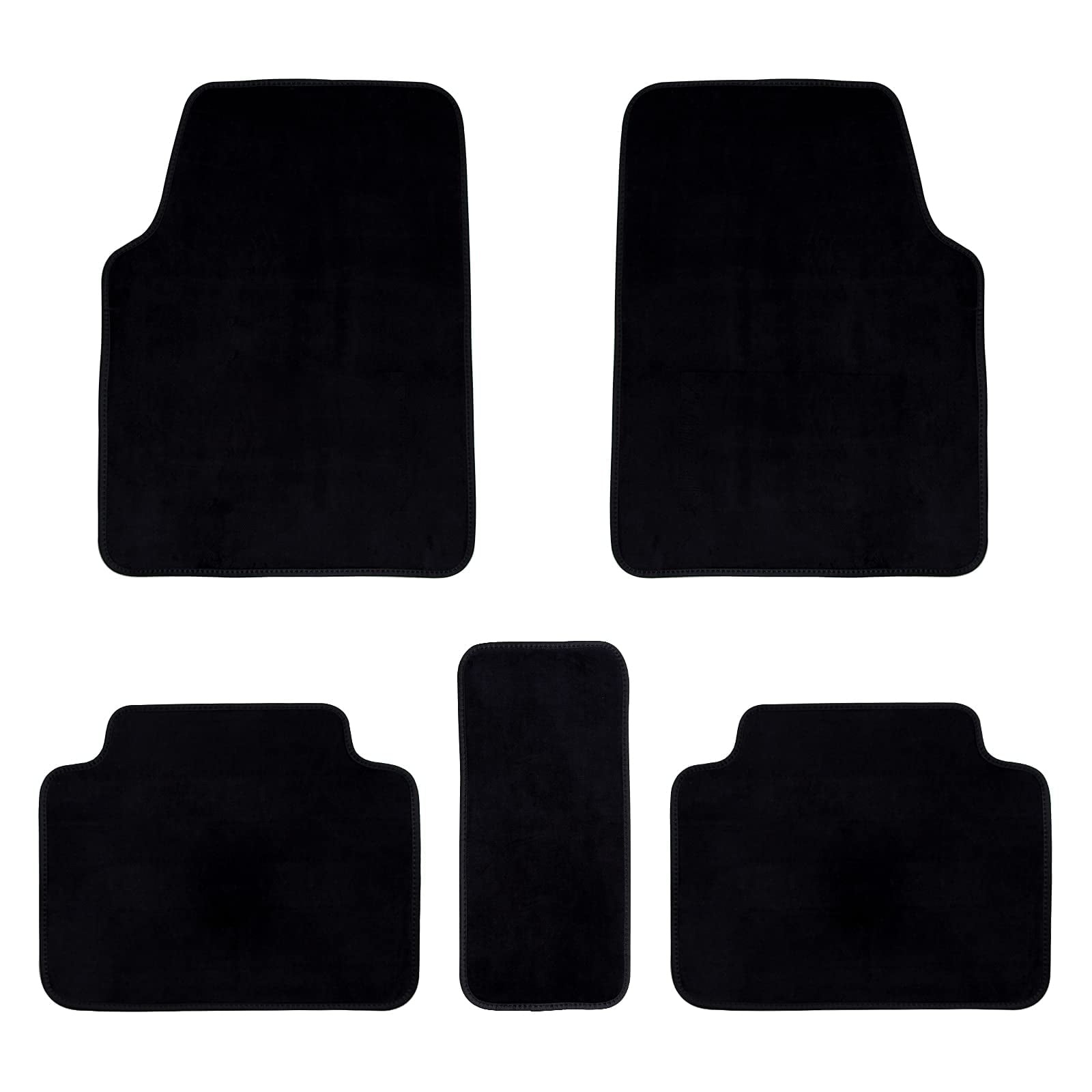 eing Car Floor Mats Universal Waterproof Anti Slip Car Floor Mats for Women， Classy Universal Car Foot Mats，5 Pack/Set - Standard Black