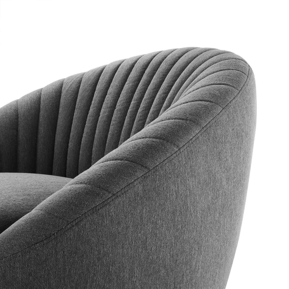 ArmTufted Chair Accent Tufted Chair  Black Modern  Hospitality   Contemporary   Armchairs And Accent Chairs   by House Bound  Houzz