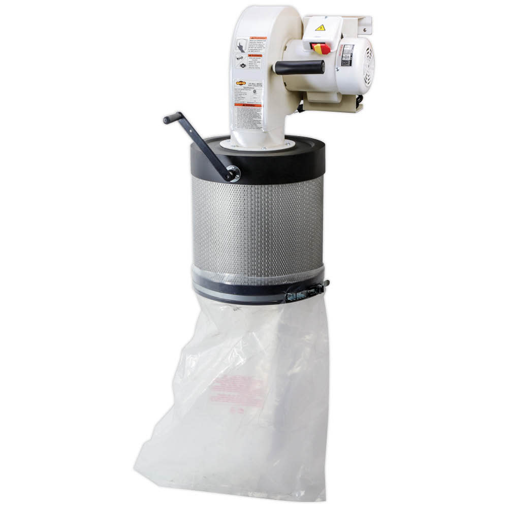 Wall-Mount Dust Collector with Canister Filter ;