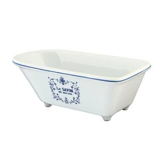 Kingston Brass Le Savon Classic Claw Foot Tub Soap Dish in White HBATUBRW