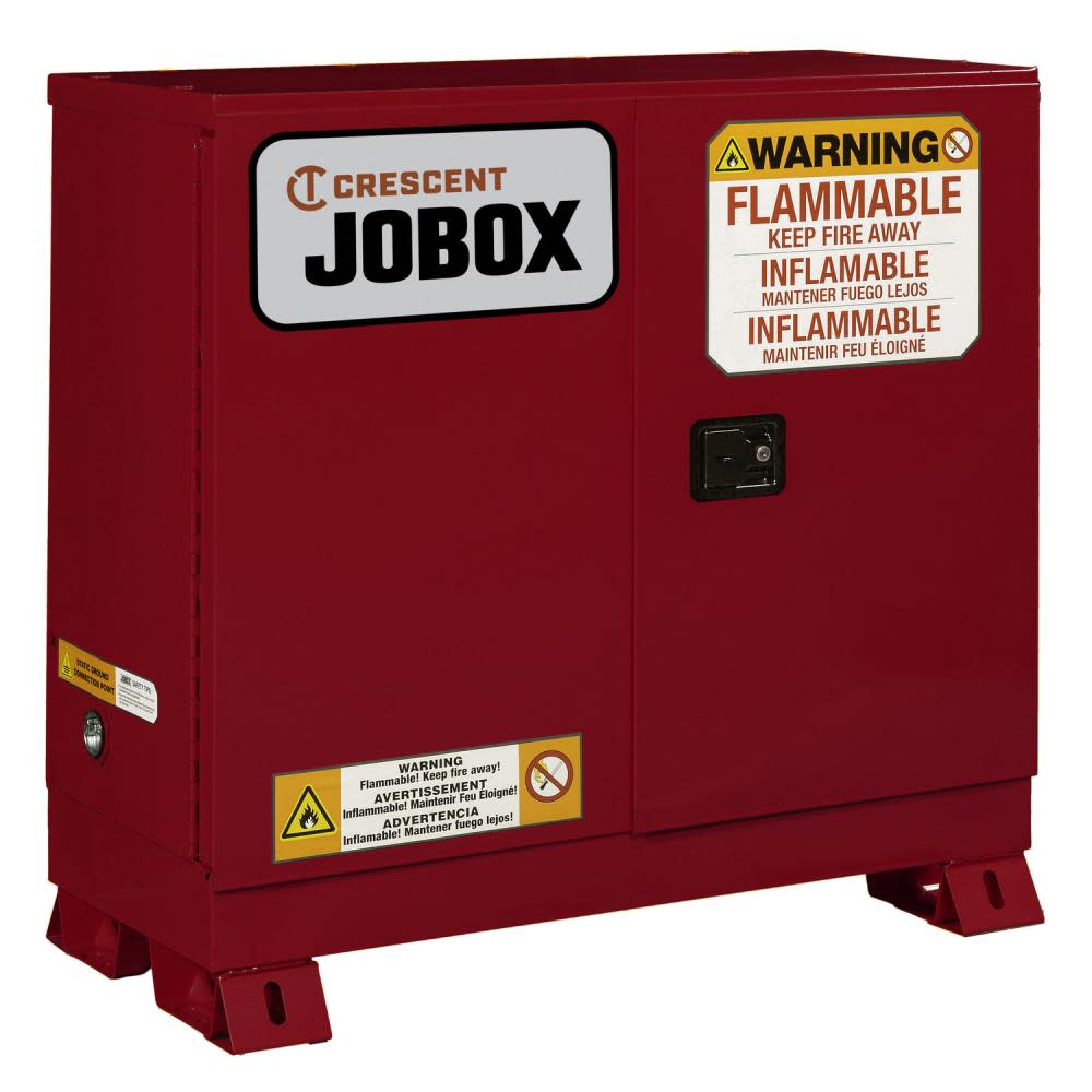 30 Gallon Combustible Manual Close Safety Cabinet ; Red ;