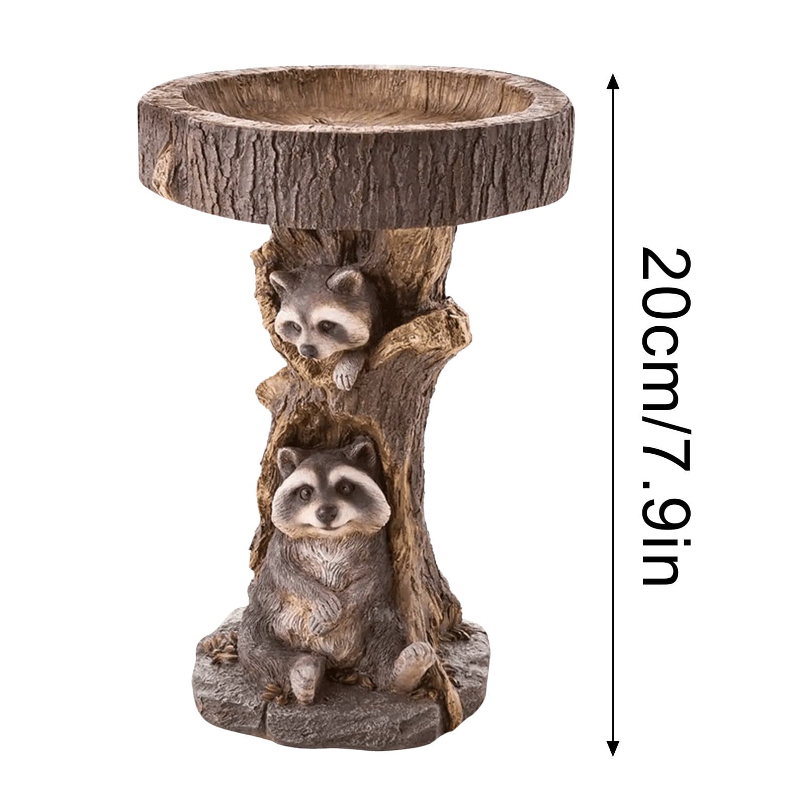 New Year Clearance 2022! Beautiful Sunflower Bird Bath Brown Pedestal Handmade For Outdoor