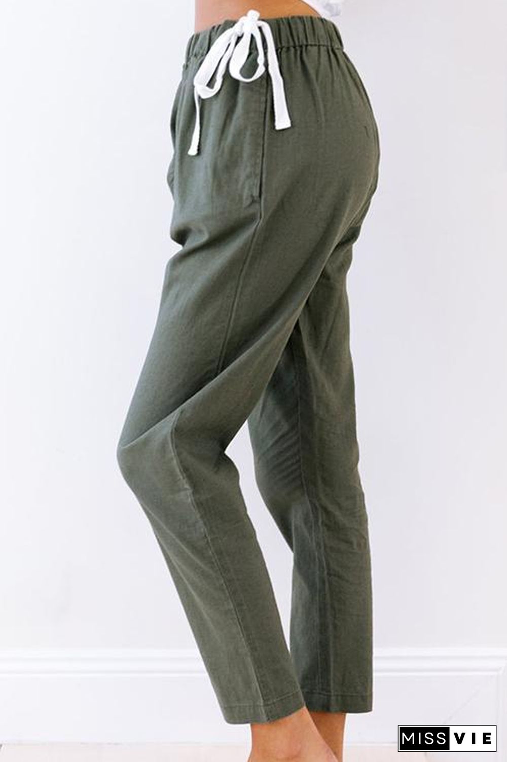 Elasticated Casual Radish Pants