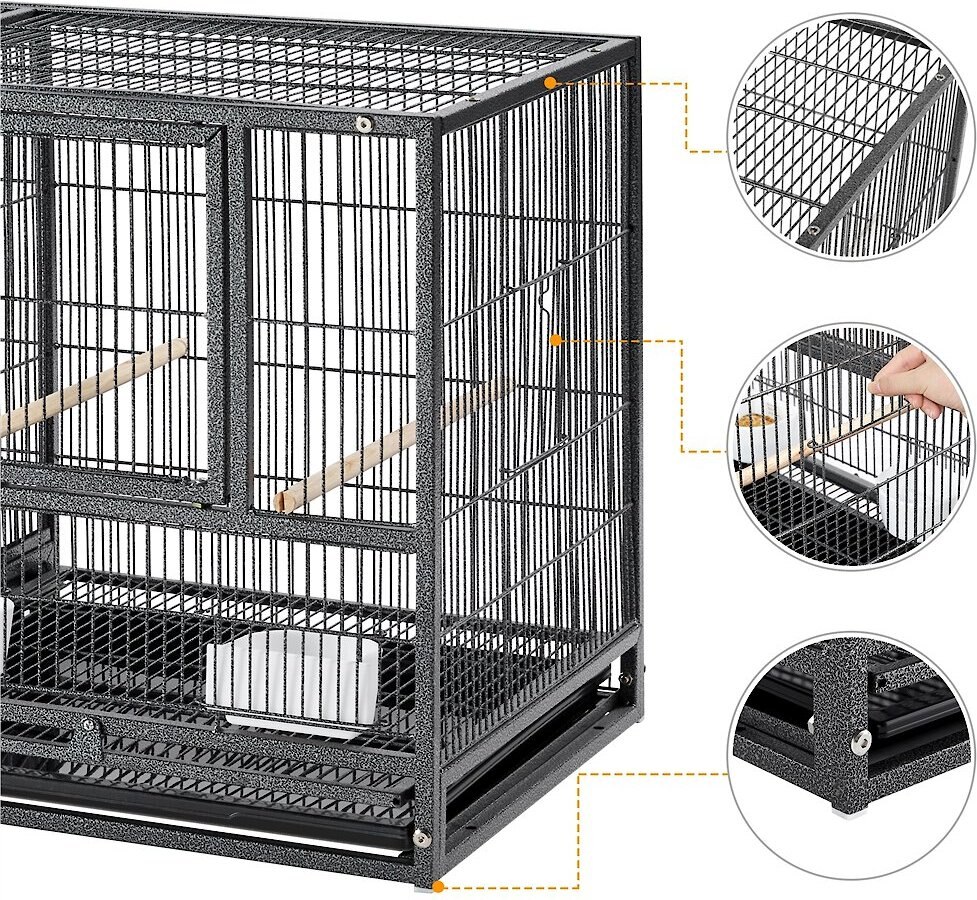 Yaheetech 18-in Wide Stackable Divided Breeder Cage