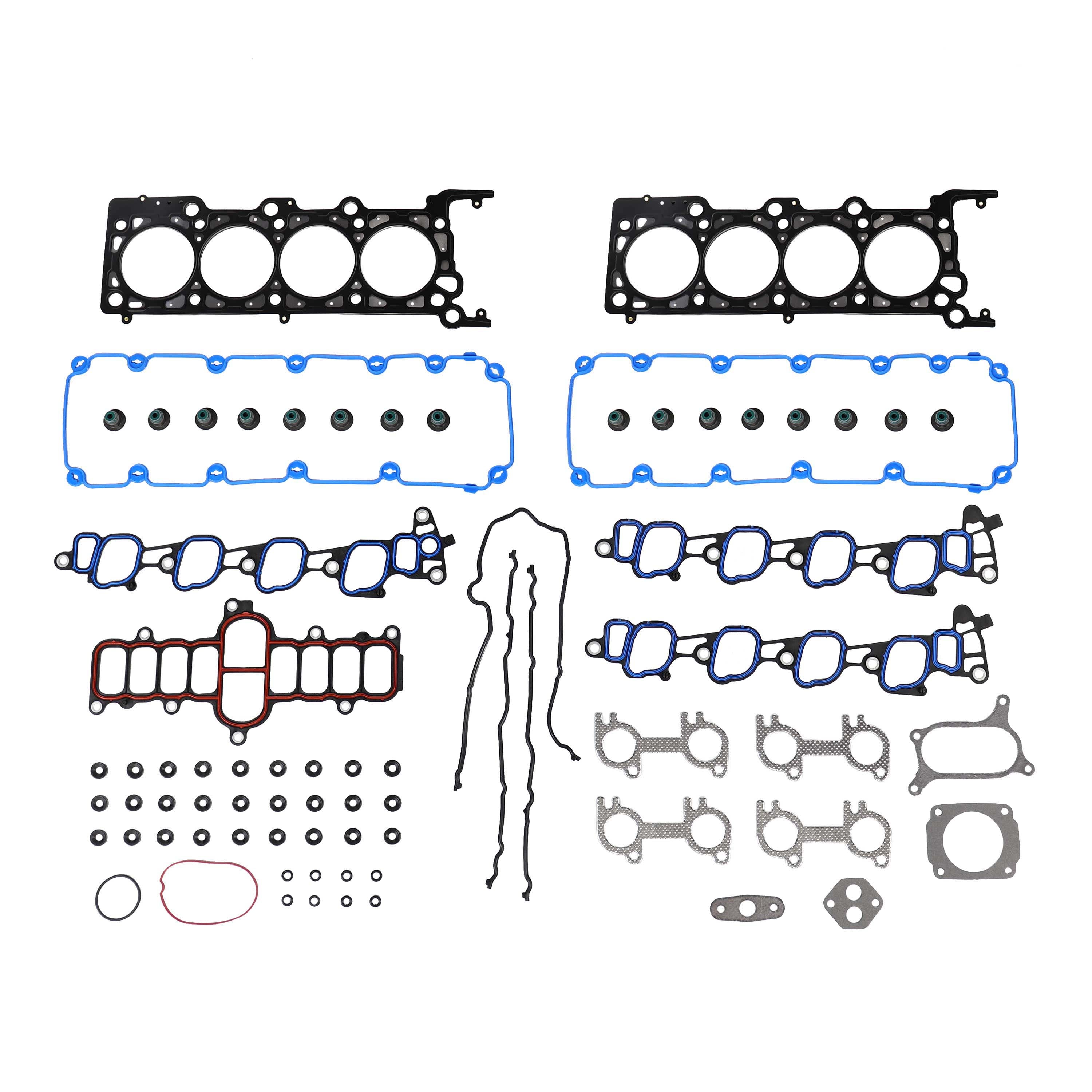 DNJ HGB4170 Cylinder Head Set with Head Bolt Kit For 1999-2005 for Ford Expedition 5.4L 330cid V8 SOHC