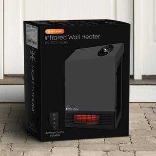 Heat Storm 1000-Watt Gray Deluxe Indoor Infrared Wall Heater HS-1000-WXG