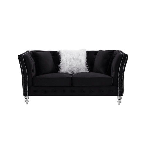 L8085B Two seat sofa black W30843376