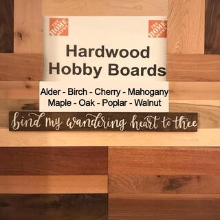 Swaner Hardwood 14 in. x 4 in. x 4 ft. Alder Hobby Board (5-Pack) OL607155