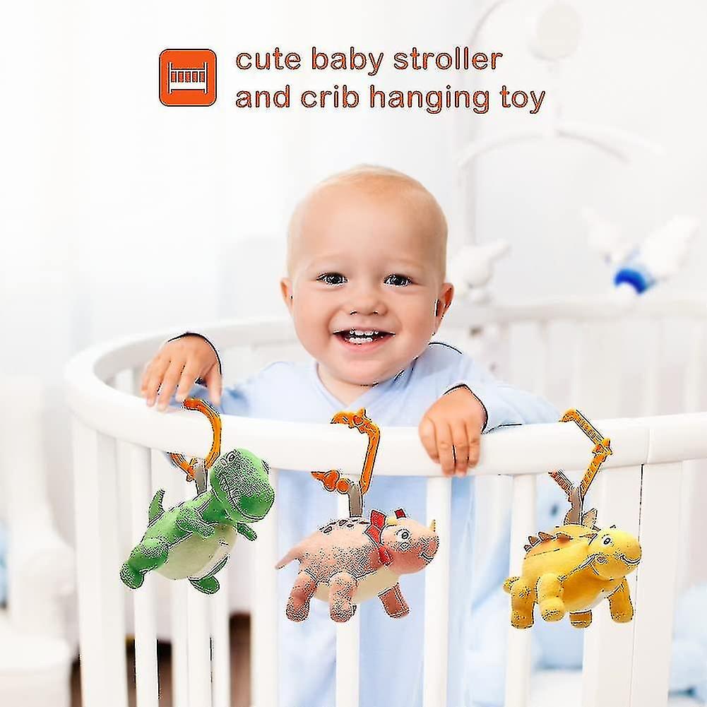 Baby Hanging Rattles Toys， Crib Toys Kids Baby Pram Toys Baby Crib Cot Plush