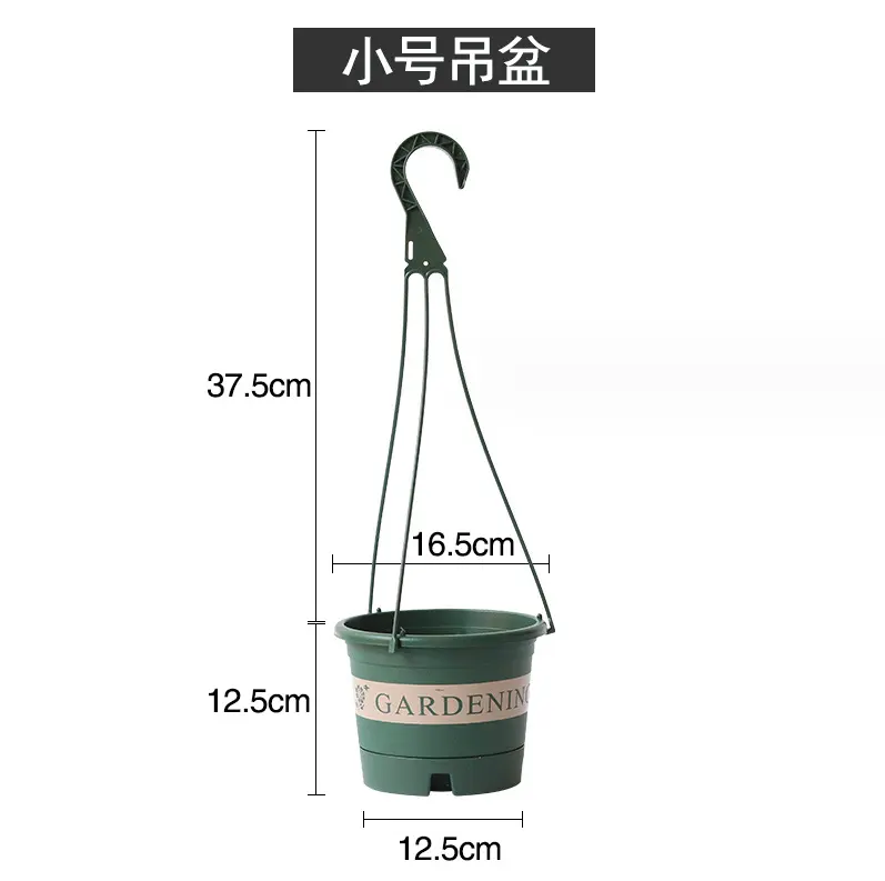 Garden Supplies Hanging Flower Pots Plastic Flower Pots Hanger Plant Gardening Planter Pots