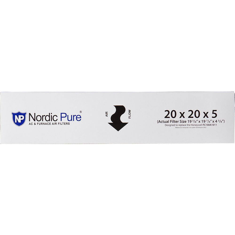 Nordic Pure 20 in. x 20 in. x 5 in. HoneywellLennox Replacement Air Filter MERV 12 (1-Pack) 20x20x5HM12-1