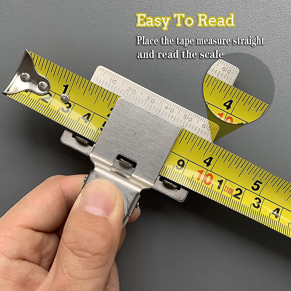 Mini Measuring Tape Clip Locator Stainless Steel Woodworking Measure Precise Locate Clip Tool Decoration Accessories Hand Tools