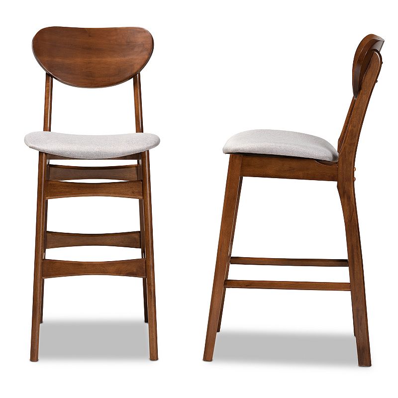 Baxton Studio Katya Bar Stool 2-piece Set