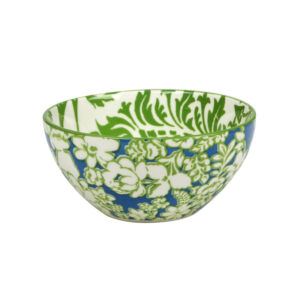 Certified International Damask Floral Assorted Designs  Purpose Bowls  Set of 6