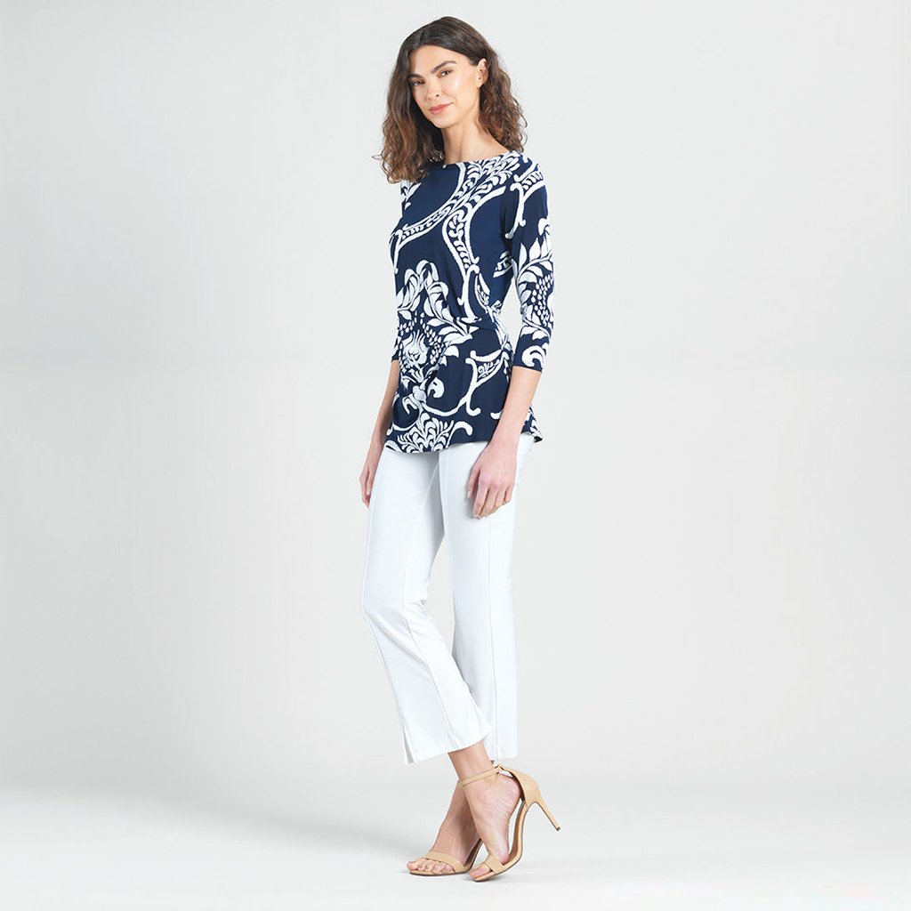 Clara Sunwoo  Side Twist Tunic - Paisley Leaf