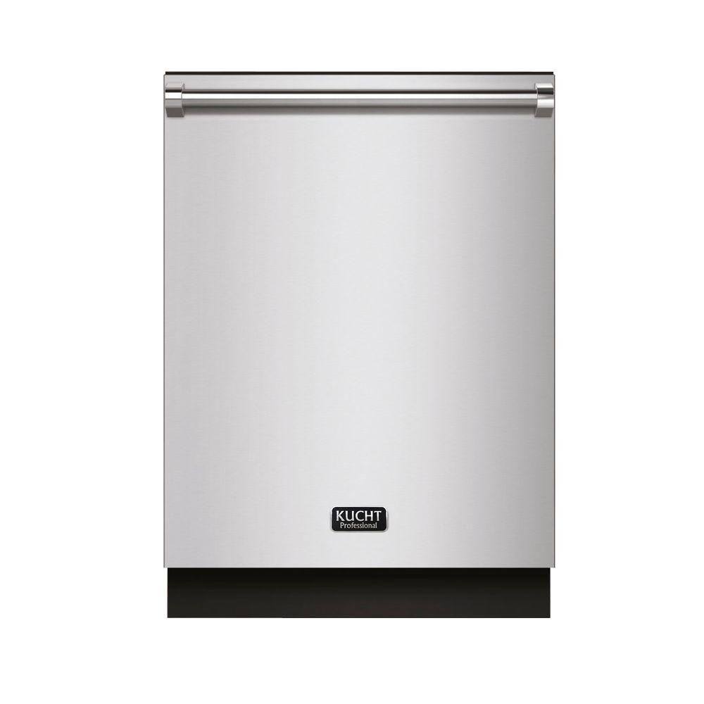 Kucht 24 in. Stainless Steel Top Control Smart Built-In Tall Tub Dishwasher 120-volt with Stainless Steel Tub Steam Cleaning K6502D